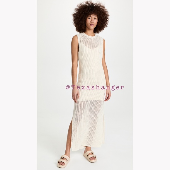 NWT Rag & Bone Riley Crew Crochet Dress S Small Ivory - Picture 1 of 16
